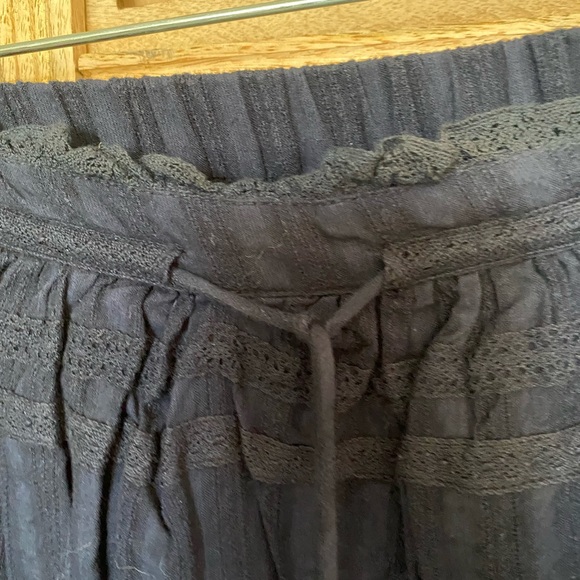 Zadig & Voltaire Cotton Navy Mini.  Elastic band + tie waist for comfort. - Picture 10 of 10